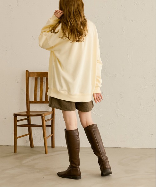 Ambre Neige（アンブルネージュ）の「オーバーロゴスウェット／【WEB/EC限定商品】（スウェット・レディース・アイボリー/ベージュ・FREE）」の10枚目の写真