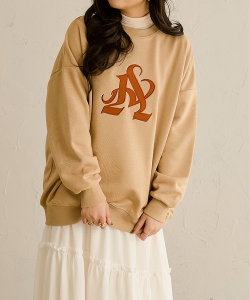 Ambre Neige（アンブルネージュ）の「オーバーロゴスウェット／【WEB/EC限定商品】（スウェット・レディース・アイボリー/ベージュ・FREE）」の15枚目の写真