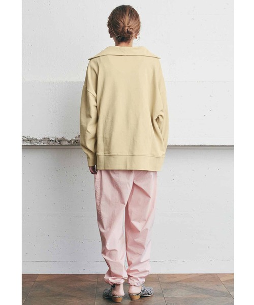 MEDE19F（メデジュウキュウ）の「ＭＥＤＥ１９Ｆ　ジップスウェットプルオーバー（スウェット・レディース・チャコールグレー/ベージュ・MEDIUM/LARGE/X-LARGE/XX-LARGE）」の3枚目の写真