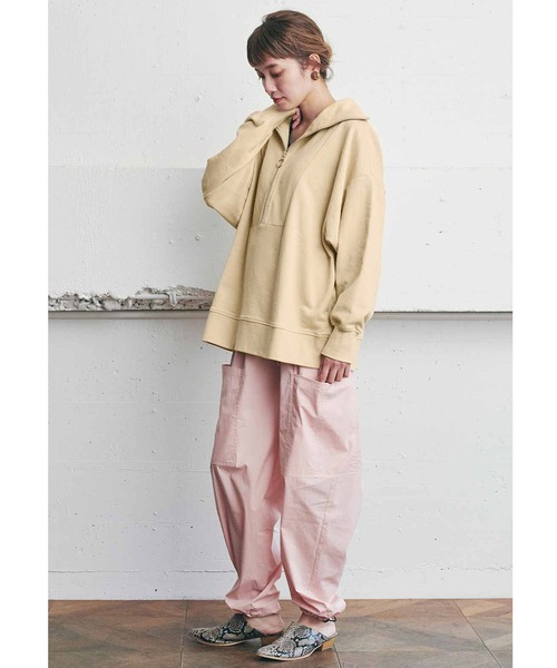 MEDE19F（メデジュウキュウ）の「ＭＥＤＥ１９Ｆ　ジップスウェットプルオーバー（スウェット・レディース・チャコールグレー/ベージュ・MEDIUM/LARGE/X-LARGE/XX-LARGE）」の15枚目の写真