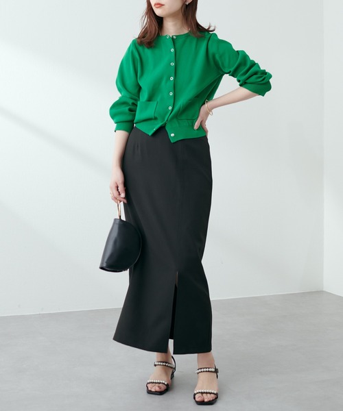 natural couture（ナチュラルクチュール）の「【セットアップ着用可】タイトスリットスカート（スカート・レディース・ブラック/ライトベージュ/ベージュ・FREE）」の15枚目の写真