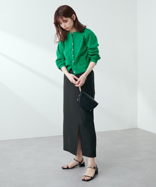 natural couture（ナチュラルクチュール）の「【セットアップ着用可】タイトスリットスカート（スカート・レディース・ブラック/ライトベージュ/ベージュ・FREE）」の22枚目の写真