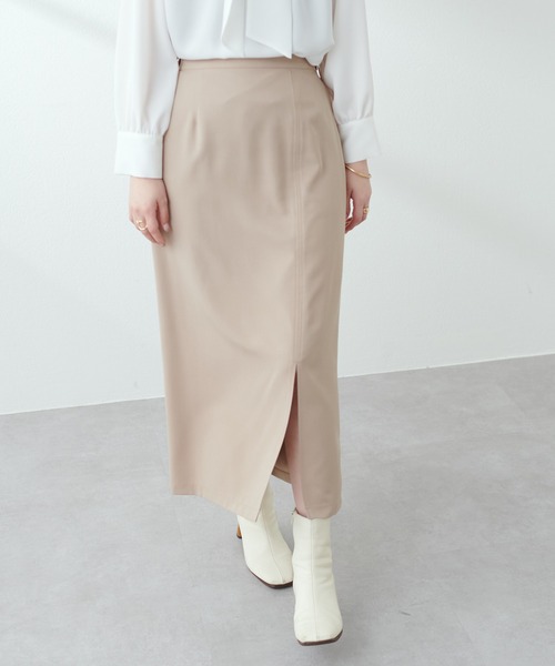 natural couture（ナチュラルクチュール）の「【セットアップ着用可】タイトスリットスカート（スカート・レディース・ブラック/ライトベージュ/ベージュ・FREE）」の16枚目の写真