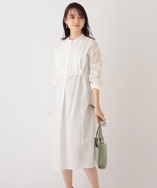 index（インデックス）の「◇ピンタックシャツワンピース【WEB限定