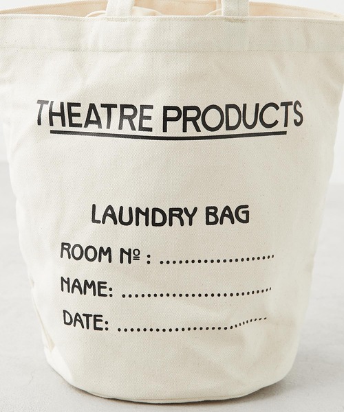 THEATRE PRODUCTS（シアタープロダクツ）の「【THEATRE PRODUCTS】ランドリーバッグ（トートバッグ・レディース・ブラック/ナチュラル/キャメル・FREE）」の5枚目の写真
