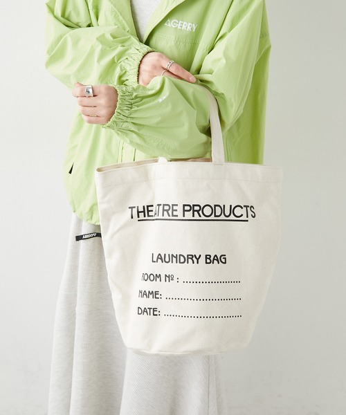 THEATRE PRODUCTS（シアタープロダクツ）の「【THEATRE PRODUCTS】ランドリーバッグ（トートバッグ・レディース・ブラック/ナチュラル/キャメル・FREE）」の12枚目の写真