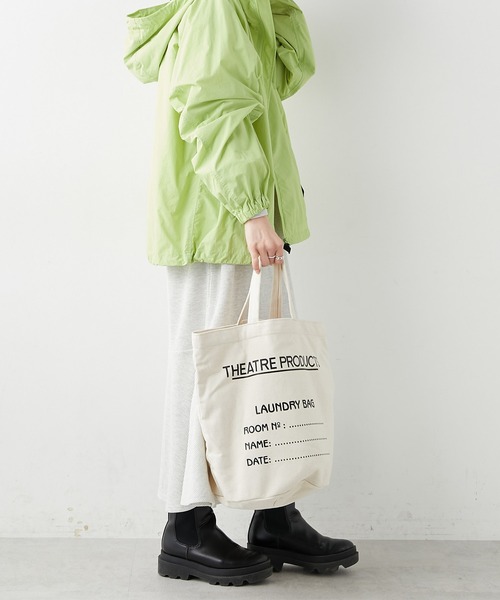 THEATRE PRODUCTS（シアタープロダクツ）の「【THEATRE PRODUCTS】ランドリーバッグ（トートバッグ・レディース・ブラック/ナチュラル/キャメル・FREE）」の13枚目の写真
