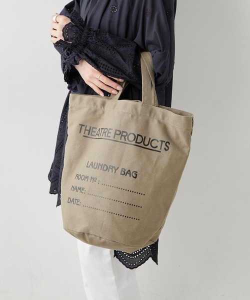 THEATRE PRODUCTS（シアタープロダクツ）の「【THEATRE PRODUCTS】ランドリーバッグ（トートバッグ・レディース・ブラック/ナチュラル/キャメル・FREE）」の15枚目の写真