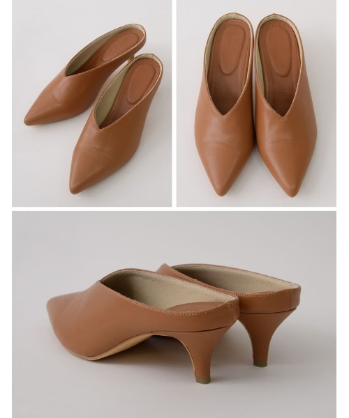 Re:EDIT(リエディ)の「Vカットポインテッドトゥミュールパンプス(パンプス・レディース・ホワイト/ブラック/イエロー/ラベンダー/キャメル・SMALL/MEDIUM/LARGE/X-LARGE/XX-LARGE)」の19枚目の写真