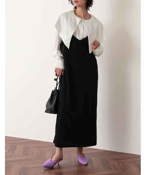 Re:EDIT(リエディ)の「Vカットポインテッドトゥミュールパンプス(パンプス・レディース・ホワイト/ブラック/イエロー/ラベンダー/キャメル・SMALL/MEDIUM/LARGE/X-LARGE/XX-LARGE)」の7枚目の写真