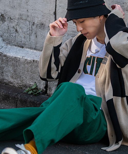 【セール】『SILVER BULLET SELECT AP/シルバーバレットセレクト』柄入りルーズカーディガン（カーディガン/ボレロ）｜SILVER BULLET（シルバーバレット）