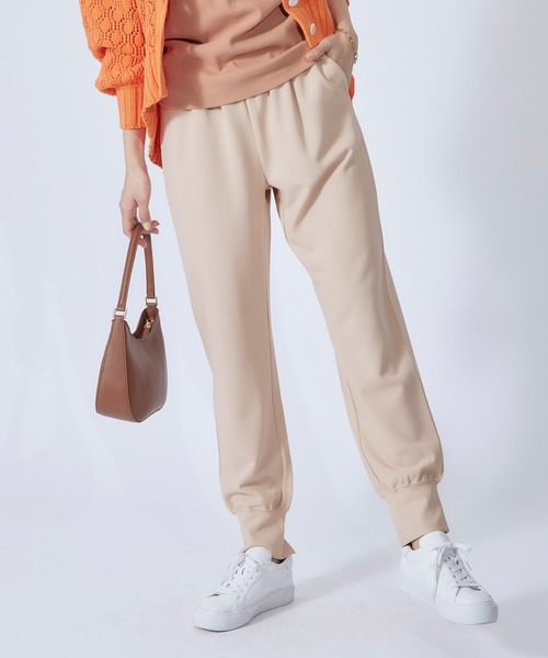 ROPE'（ロペ）の「バックスリットカットジョーゼットジョグパンツ（その他パンツ・レディース・ブラック/ベージュ系その他2・38）」の7枚目の写真