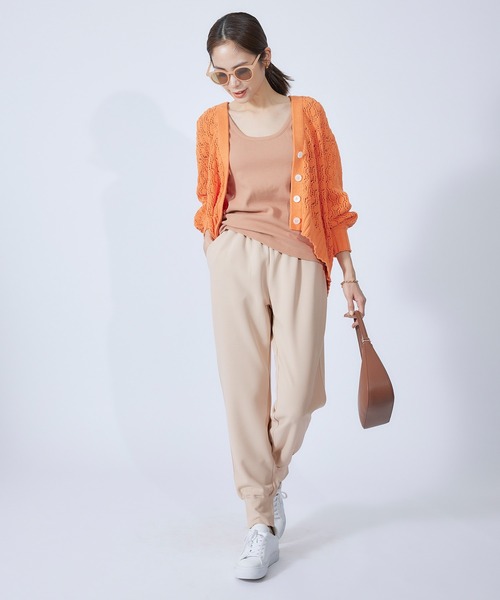 ROPE'（ロペ）の「バックスリットカットジョーゼットジョグパンツ（その他パンツ・レディース・ブラック/ベージュ系その他2・38）」の19枚目の写真