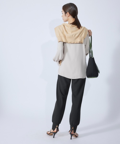 ROPE'（ロペ）の「バックスリットカットジョーゼットジョグパンツ（その他パンツ・レディース・ブラック/ベージュ系その他2・38）」の22枚目の写真