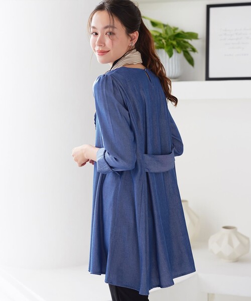 大きいサイズ】【おのののかさん着用】半袖＆七分袖選べる袖丈バック