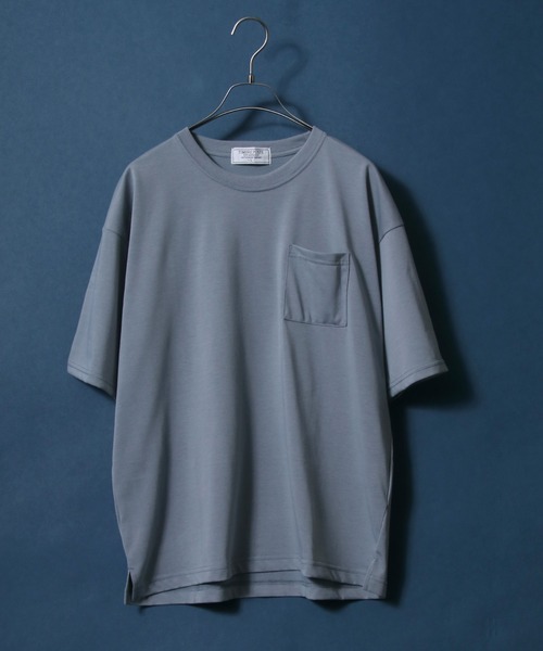 ANPAS(アンパス)の「Enzyme Washing Oversize T-shirt/エンザイム加工 オーバーサイズ ポケット付きTシャツ(Tシャツ/カットソー・メンズ・ホワイト/ブラック/ブルー/グリーン/グレイッシュベージュ・LL/M/L)」の5枚目の写真