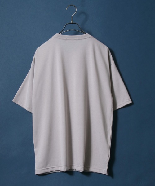 ANPAS(アンパス)の「Enzyme Washing Oversize T-shirt/エンザイム加工 オーバーサイズ ポケット付きTシャツ(Tシャツ/カットソー・メンズ・ホワイト/ブラック/ブルー/グリーン/グレイッシュベージュ・LL/M/L)」の8枚目の写真