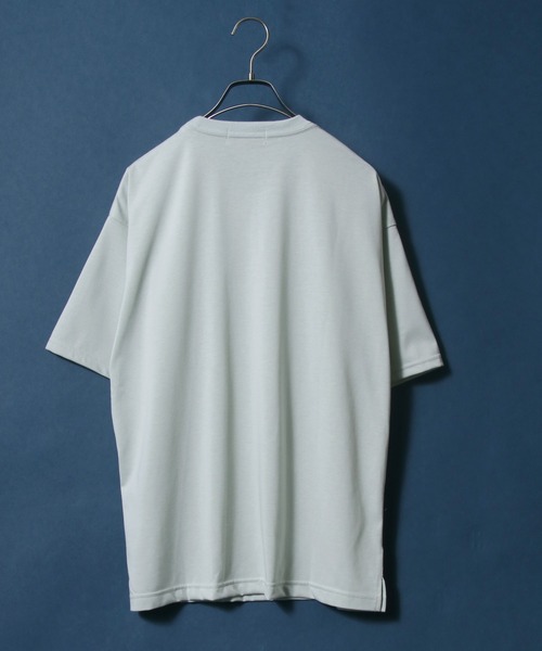 ANPAS(アンパス)の「Enzyme Washing Oversize T-shirt/エンザイム加工 オーバーサイズ ポケット付きTシャツ(Tシャツ/カットソー・メンズ・ホワイト/ブラック/ブルー/グリーン/グレイッシュベージュ・LL/M/L)」の9枚目の写真