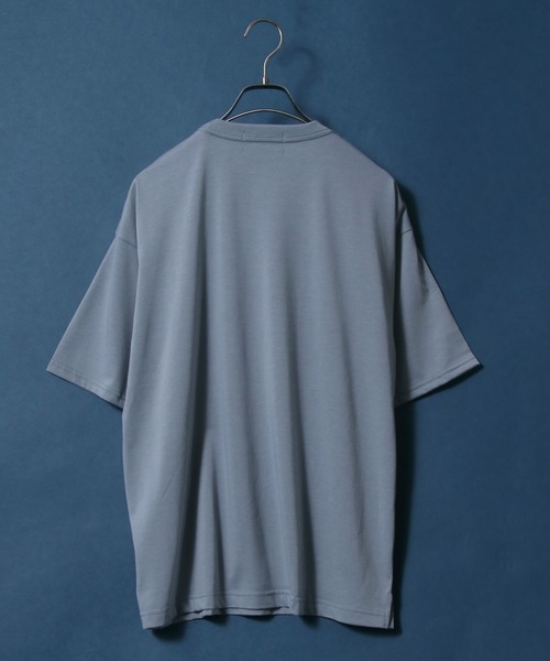 ANPAS(アンパス)の「Enzyme Washing Oversize T-shirt/エンザイム加工 オーバーサイズ ポケット付きTシャツ(Tシャツ/カットソー・メンズ・ホワイト/ブラック/ブルー/グリーン/グレイッシュベージュ・LL/M/L)」の10枚目の写真