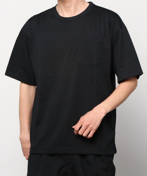 ANPAS(アンパス)の「Enzyme Washing Oversize T-shirt/エンザイム加工 オーバーサイズ ポケット付きTシャツ(Tシャツ/カットソー・メンズ・ホワイト/ブラック/ブルー/グリーン/グレイッシュベージュ・LL/M/L)」の21枚目の写真