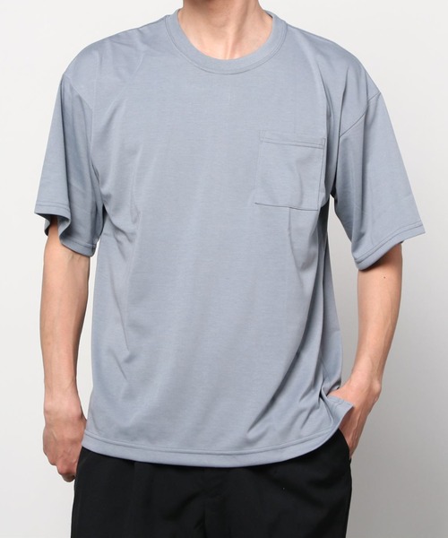 ANPAS(アンパス)の「Enzyme Washing Oversize T-shirt/エンザイム加工 オーバーサイズ ポケット付きTシャツ(Tシャツ/カットソー・メンズ・ホワイト/ブラック/ブルー/グリーン/グレイッシュベージュ・LL/M/L)」の22枚目の写真