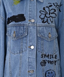 【Narcissus】ペイントデニムジャケット Narcissus（ナルシス）の「【Narcissus】ペイントデニムジャケット