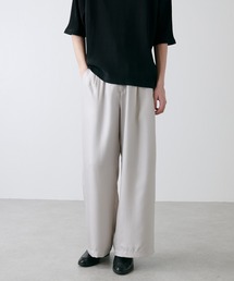 Lui's | シルクタッチワイドパンツ(スラックス)