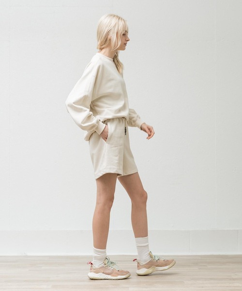 ALLUMER（アリュメール）の「スウェットショートパンツ（スウェットパンツ・レディース・アイボリー・1）」の5枚目の写真