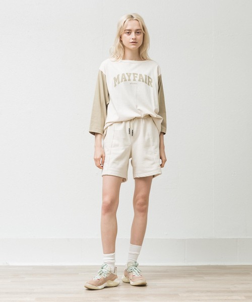 ALLUMER（アリュメール）の「スウェットショートパンツ（スウェットパンツ・レディース・アイボリー・1）」の8枚目の写真