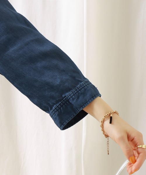 libelle more（リベル モア）の「《ウォッシャブル》リヨセルデニムクルーネックブルゾン（デニムジャケット・レディース・サックスブルー/ブルー/インディゴブルー・M/L）」の20枚目の写真