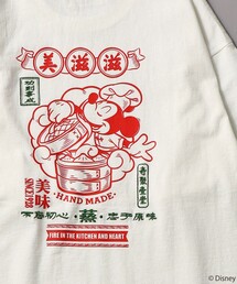 FREAK'S STORE | ▽【WEB限定】DISNEY(ディズニー)　ミッキーマウス/別注チャイナロゴ刺繍Tシャツ(Tシャツ/カットソー)