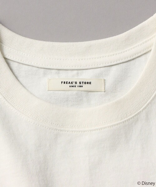 FREAK'S STORE(フリークスストア)の「▽【WEB限定】DISNEY(ディズニー) ミッキーマウス/別注チャイナロゴ刺繍Tシャツ(Tシャツ/カットソー・レディース・オフホワイト/ナチュラル/チャコールグレー/ブラック・フリ-)」の16枚目の写真