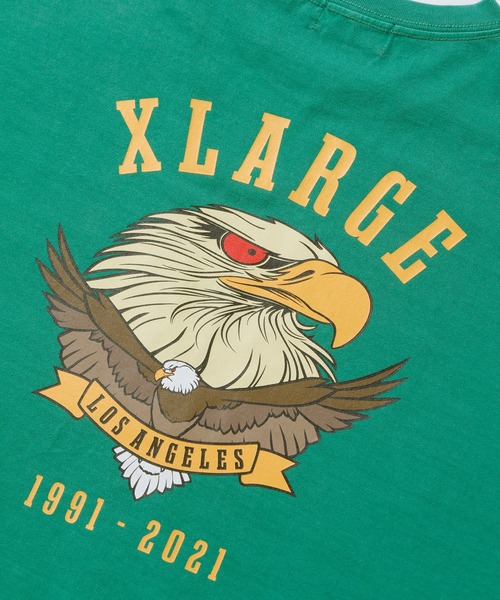 XLARGE（エクストララージ）の「EAGLE LOGO S/S TEE（Tシャツ/カットソー・メンズ・ホワイト/ブラック/グリーン・SMALL/MEDIUM/LARGE/X-LARGE）」の6枚目の写真