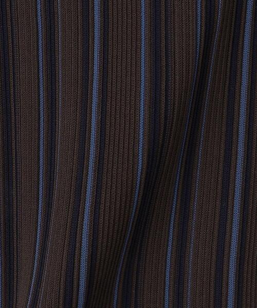 green label relaxing（グリーンレーベルリラクシング）の「マルチストライプ ノースリーブ プルオーバー ニット -ウォッシャブル-（ニット/セーター・レディース・モカ/オフホワイト/ブラウン・FREE）」の15枚目の写真