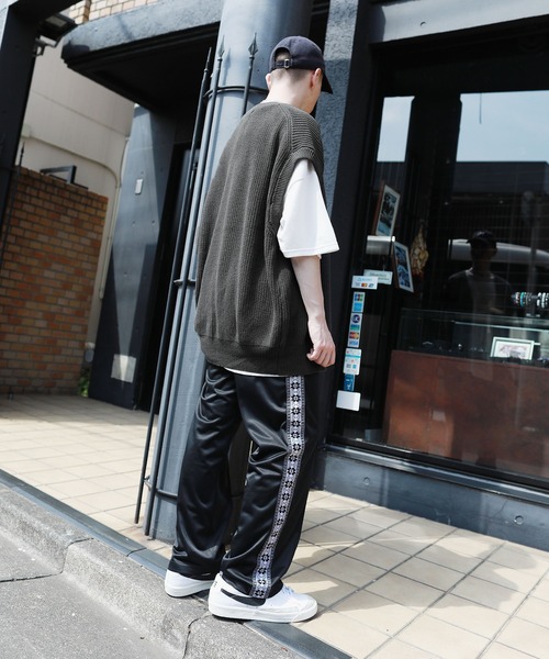 MSG（エムエスジー）の「ハイバルキー片畔スプリングサマーニットベスト（ベスト・メンズ・ネイビー/マスタード/ベージュ系/ブラック/サックスブルー/ホワイト/グレー系/グレー/ケリー/ダークブラウン・L/M/LL）」の18枚目の写真