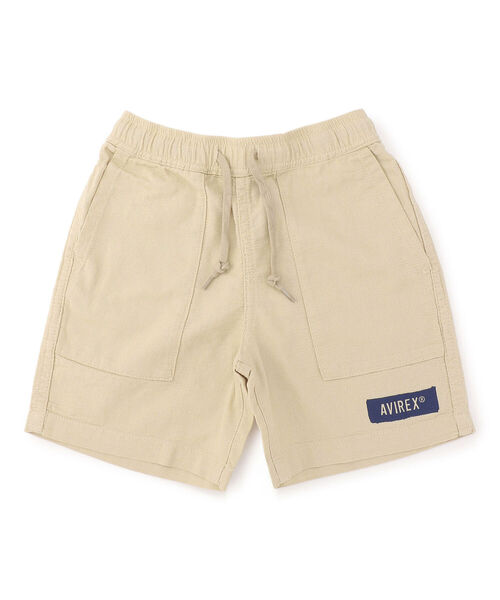 AVIREX(アヴィレックス)の「【KIDS/キッズ】ユーティリティー イージー ショーツ / UTILITY EAZY SHORT PANT / アヴィレックス / AVIREX(その他パンツ・キッズ・オリーブ/ベージュ・MEDIUM/LARGE/SMALL)」の2枚目の写真