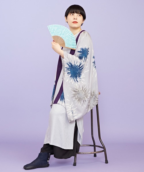カヤ(カヤ)の「【カヤ】むら染め扇子(扇子/うちわ・レディース・ダークグレー/ライトブルー/ネイビー/ライトパープル/レッド/ライトグレー/ミント・FREE)」の20枚目の写真