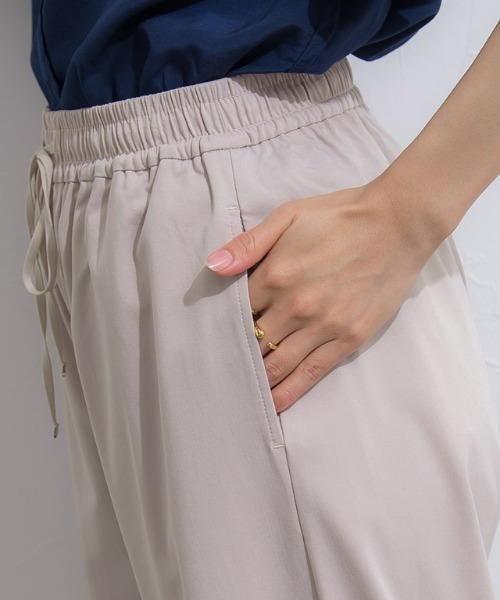 Pierrot（ピエロ）の「ストレッチツイルワイドパンツ（その他パンツ・レディース・ブラック/ブルー系その他/モカ/グレイッシュベージュ/ネイビー/チャコール/チャコールグレー/ブルー系その他2・PS/L/PL/M/S/PM）」の10枚目の写真