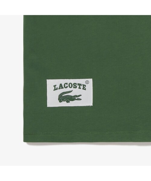 LACOSTE L!VE（ラコステライブ）の「ラコステライブ ルネ・ラコステフォトプリントTシャツ（Tシャツ/カットソー・メンズ・ホワイト/グリーン・M/L/S/XS）」の8枚目の写真