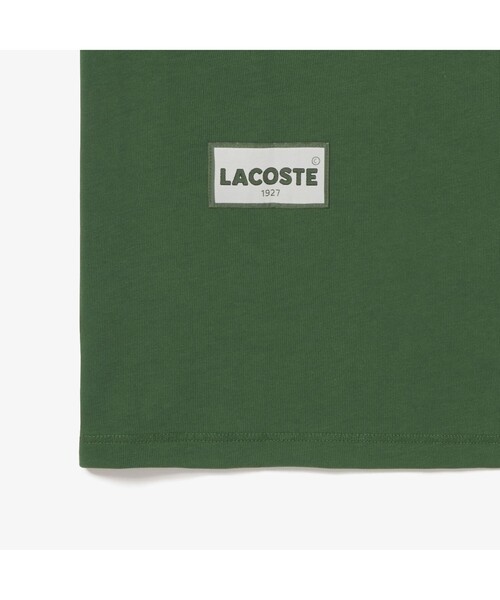 LACOSTE L!VE（ラコステライブ）の「ラコステライブ ルネ・ラコステフォトプリントTシャツ（Tシャツ/カットソー・メンズ・ホワイト/グリーン・M/L/S/XS）」の9枚目の写真