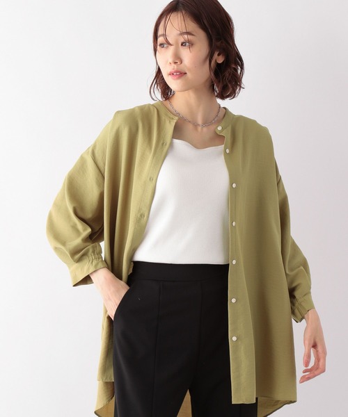 GLOBAL WORK（グローバルワーク）の「お手入れらくらくフリルシャツ