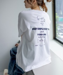 【ZOZO・WEB限定】バックロゴプリントチュニックTシャツ