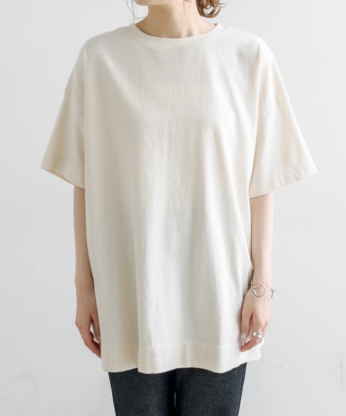 PUAL CE CIN(ピュアルセシン)の「【ZOZO・WEB限定】バックロゴプリントチュニックTシャツ(Tシャツ/カットソー・レディース・ベージュ/オフホワイト/ナチュラル・FREE)」の20枚目の写真