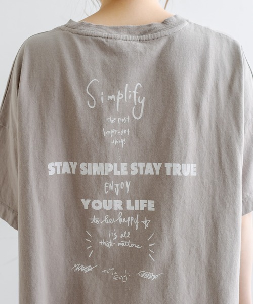 PUAL CE CIN(ピュアルセシン)の「【ZOZO・WEB限定】バックロゴプリントチュニックTシャツ(Tシャツ/カットソー・レディース・ベージュ/オフホワイト/ナチュラル・FREE)」の18枚目の写真
