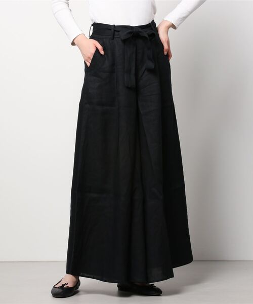 Banana Republic（バナナリパブリック）の「ワイドレッグ リネンパンツ（その他パンツ・レディース・ブラック/ゼブラ/レッド系その他・4/2/0/6/00）」の21枚目の写真