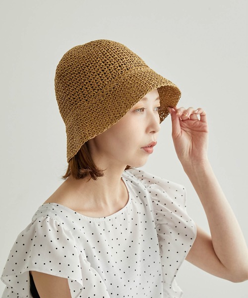 ROPE' PICNIC（ロペピクニック）の「ペーパーブレードダウンハット（ハット・レディース・ブラック/ベージュ/ブラウン系その他3・FREE）」の3枚目の写真