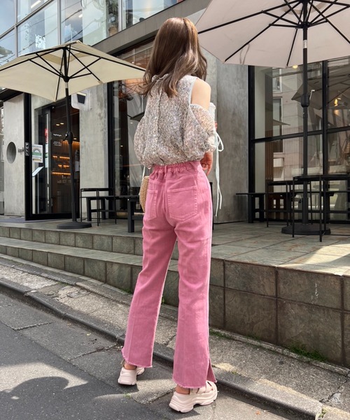 one after another NICE CLAUP(ワンアフターアナザーナイスクラップ)の「premiumデニム(デニムパンツ・レディース・ピンク/ブルー/ネイビー・SMALL/MEDIUM)」の9枚目の写真