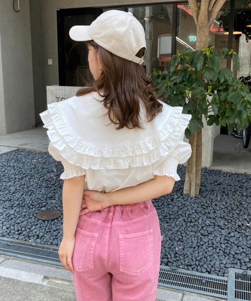 one after another NICE CLAUP(ワンアフターアナザーナイスクラップ)の「premiumデニム(デニムパンツ・レディース・ピンク/ブルー/ネイビー・SMALL/MEDIUM)」の6枚目の写真