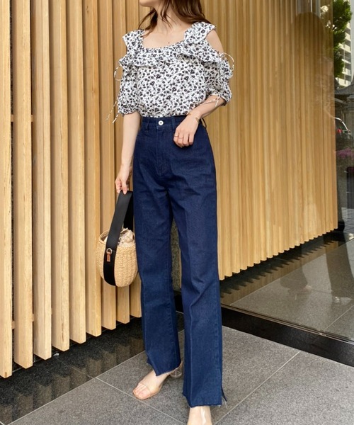 one after another NICE CLAUP(ワンアフターアナザーナイスクラップ)の「premiumデニム(デニムパンツ・レディース・ピンク/ブルー/ネイビー・SMALL/MEDIUM)」の19枚目の写真