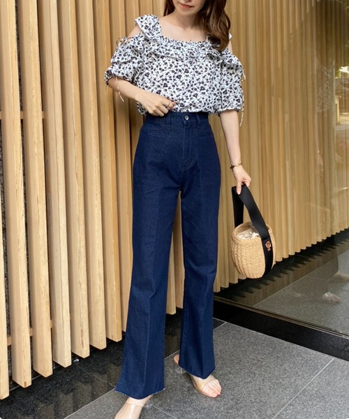 one after another NICE CLAUP(ワンアフターアナザーナイスクラップ)の「premiumデニム(デニムパンツ・レディース・ピンク/ブルー/ネイビー・SMALL/MEDIUM)」の20枚目の写真